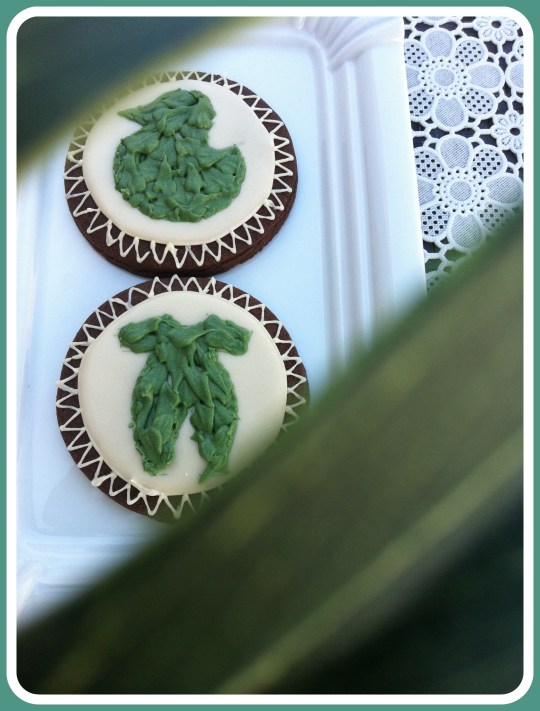 Galletas decoradas hojas Eduardo Manostijeras