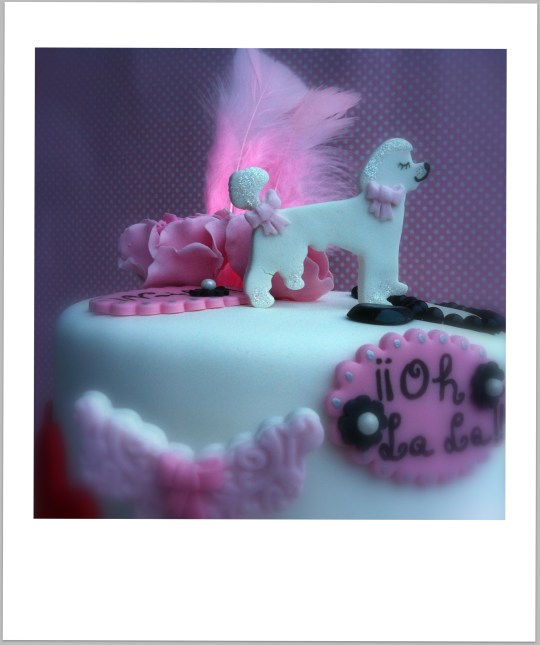 Tarta a la francesa en rosa