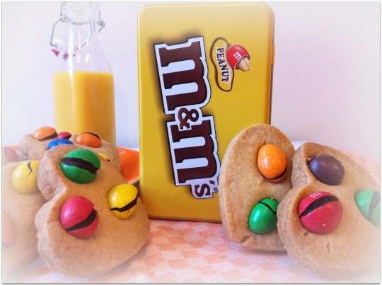Galletas crujientes con M&MS