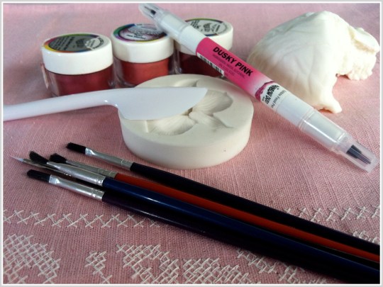 Orquídeas de fondant