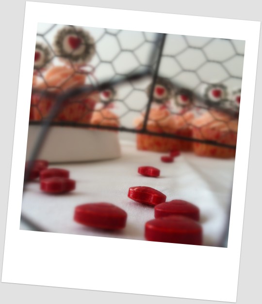 Cupcakes corazones para San Valentín