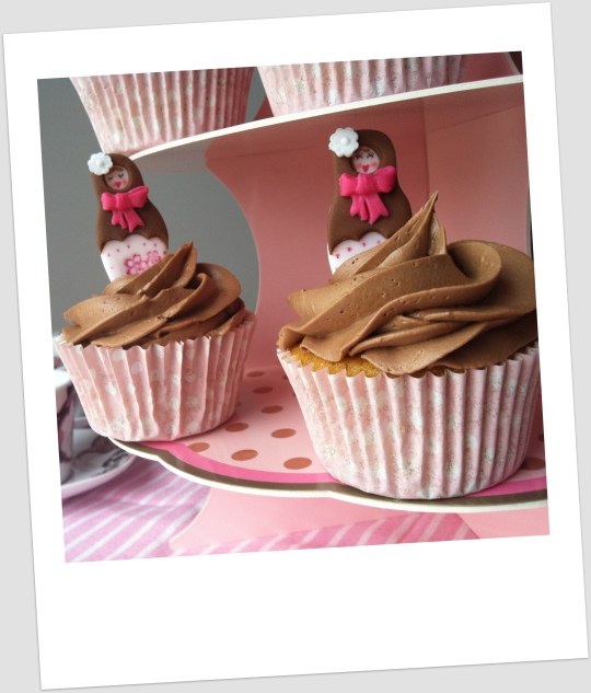 Cupcakes de mandarina con Nutella