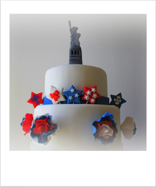 Tarta USA estatua libertad