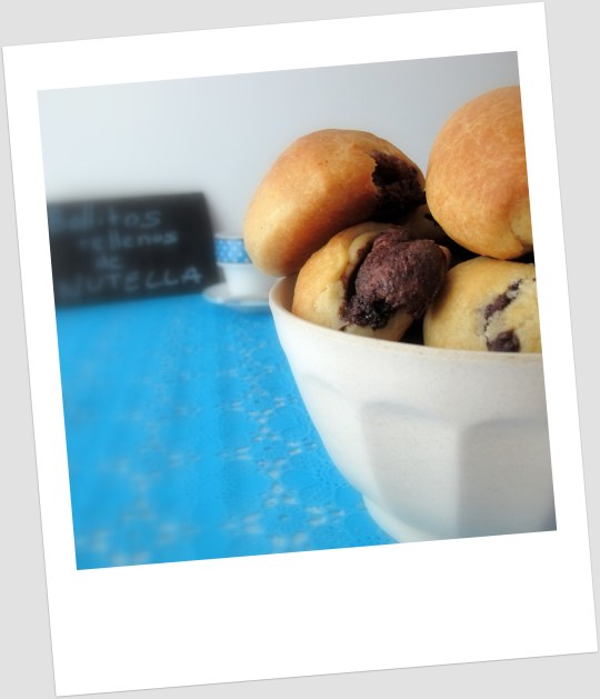 bollitos rellenos de Nutella