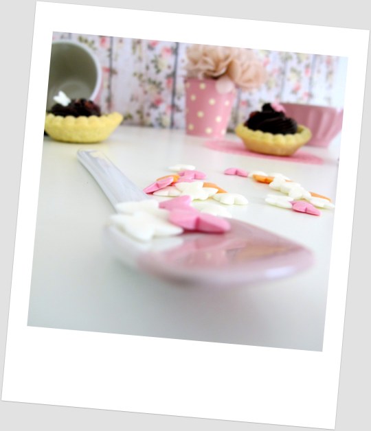 Tartaletas con ganache con haba Tonka