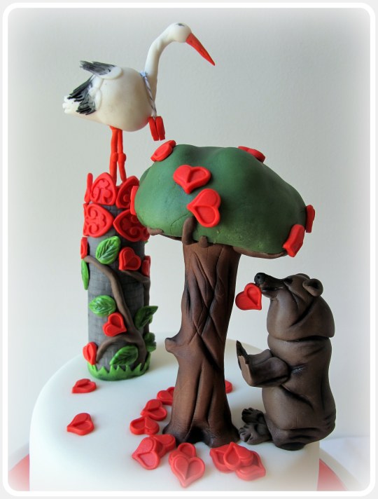 Tarta Cigüena , oso y Madroño