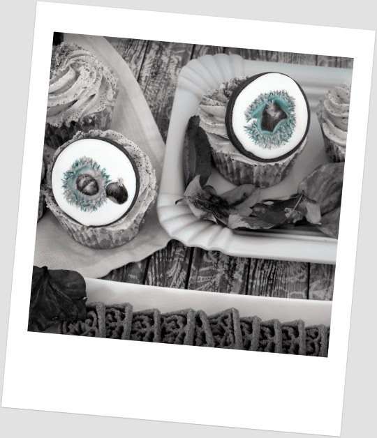 Cupcakes vainilla con crema de castañas