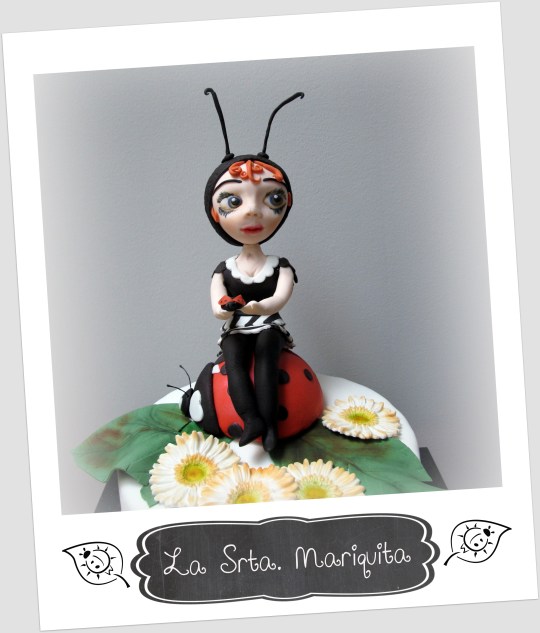 Srta Mariquita de fondant