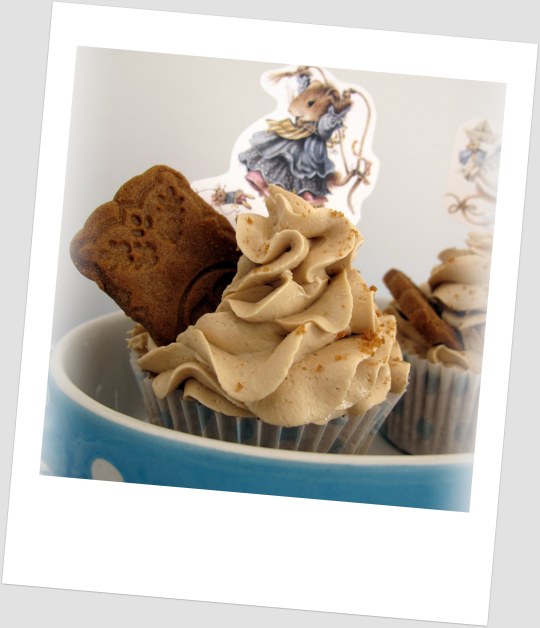 Cupcakes spéculoos con cromos