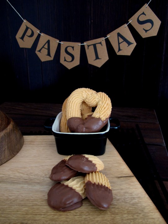 Pastas caseras con chocolate