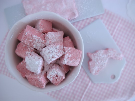 nubes de fresa en casa