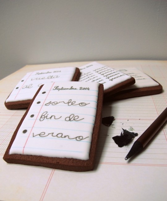 Galletas pintadas cuaderno
